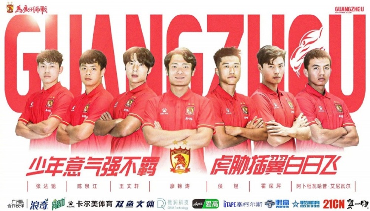  廣州隊球員王文軒轉會重慶銅梁龍，今年25歲，司職中衛 ???