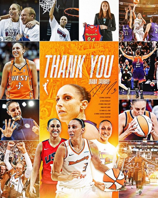  傳奇落幕！WNBA巨星陶樂西宣布退役 結束20年職業生涯