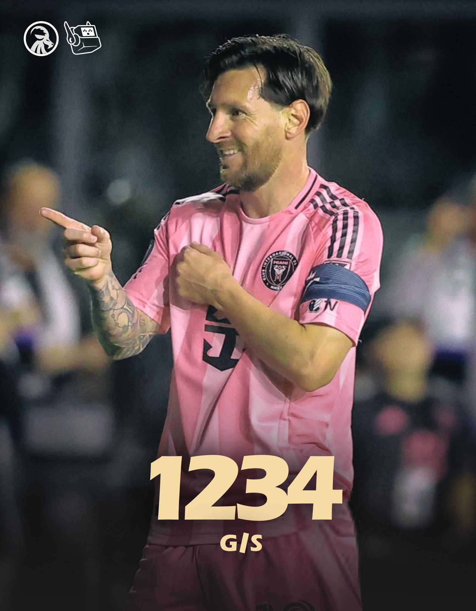  回歸即進球！37歲梅西生涯目前853球381助，參與進球數1234球！