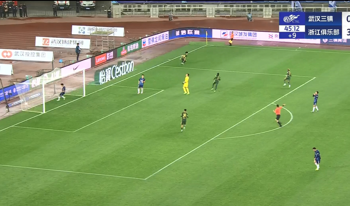  18歲王鈺棟中超處子球！三鎮(zhèn)后防白給，浙江半場(chǎng)4-0領(lǐng)先